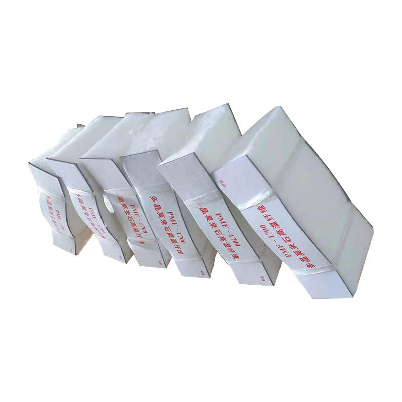 Bloco de folheado de fibra de mulita policristalina